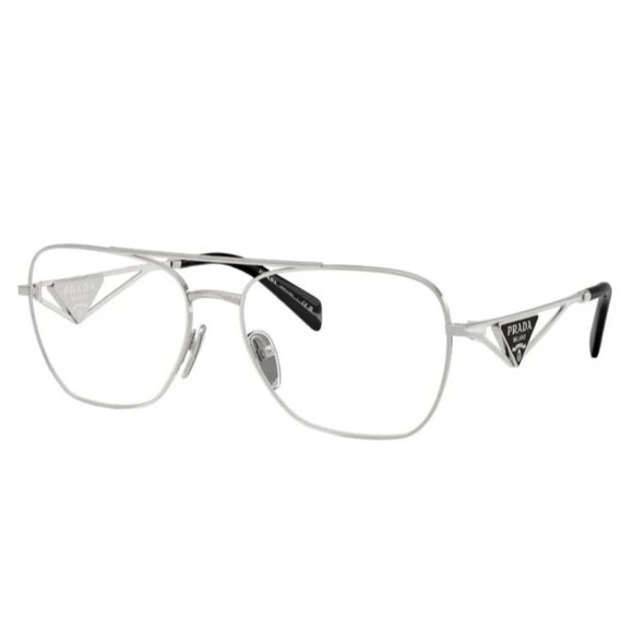 NEW PRADA SILVER EYEGLASSES PRADA - Picture 1 of 4